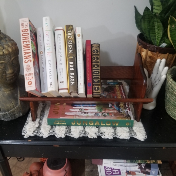 Vintage Wood Book Shelf
